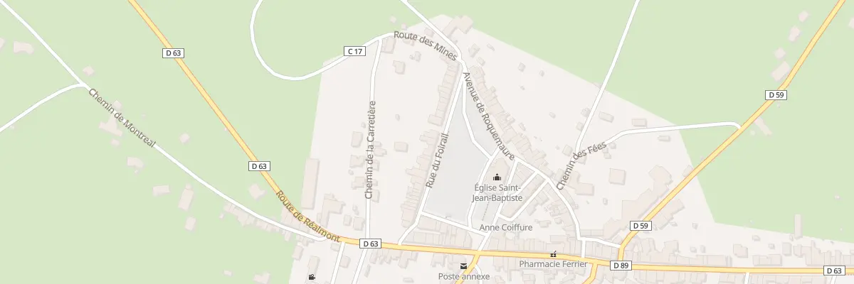 Plan du 15 Rue du Foirail à Montredon-Labessonnié