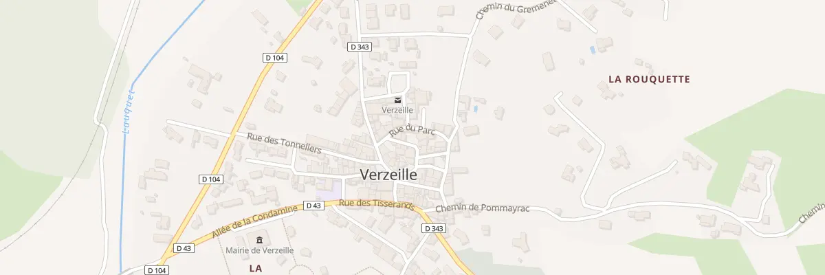 Plan du 6 Rue de la Treille à Verzeille