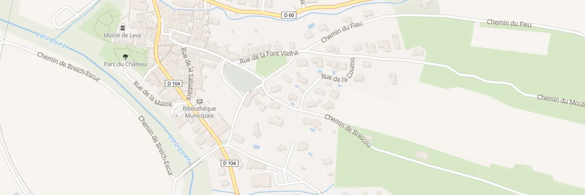 Plan du 2 Che de Brescou à Leuc