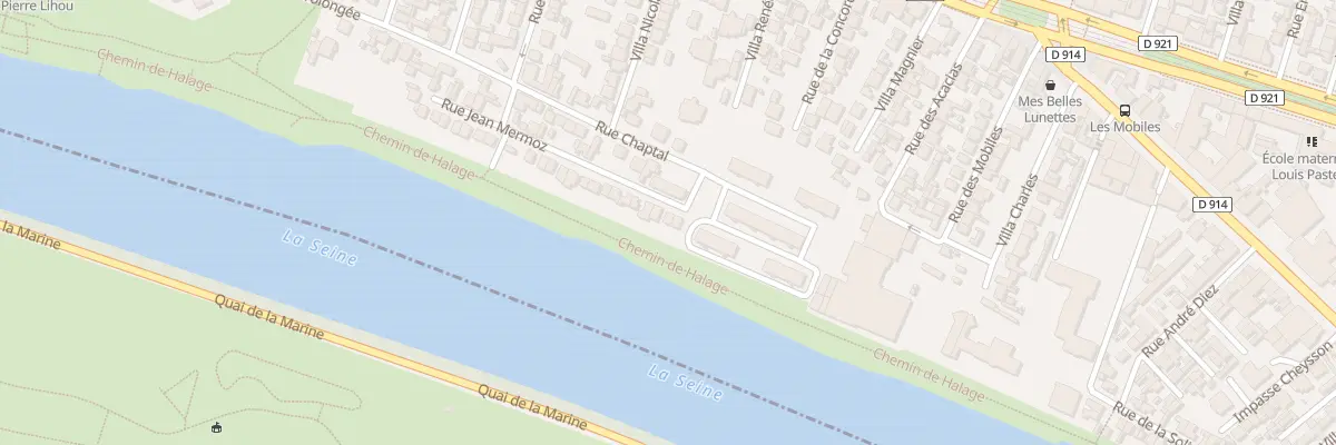 Plan du 3 Rue Jean Mermoz à Épinay-sur-Seine
