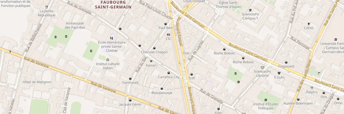 Plan du 66 Rue de Grenelle à Paris 7e Arrondissement
