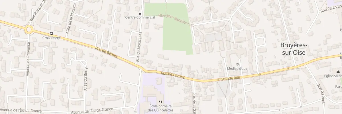 Plan du 9 Rue de Bernes à Bruyères-sur-Oise