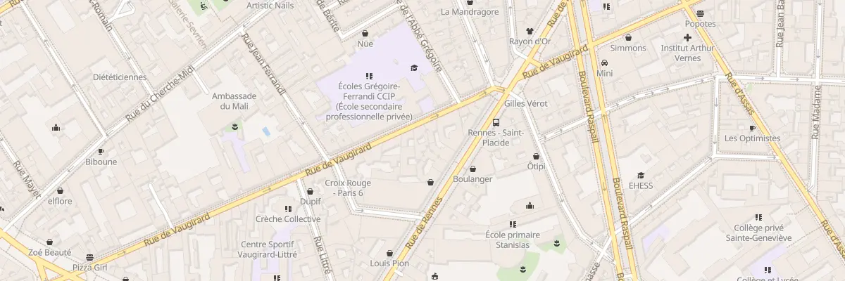 Plan du 71B Rue de Vaugirard à Paris 6e Arrondissement