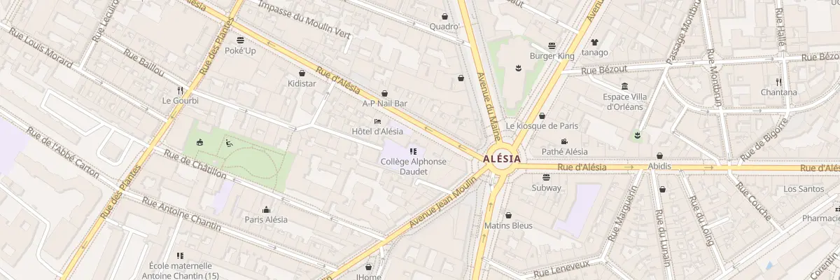 Plan du 97 Rue d’Alésia à Paris 14e Arrondissement