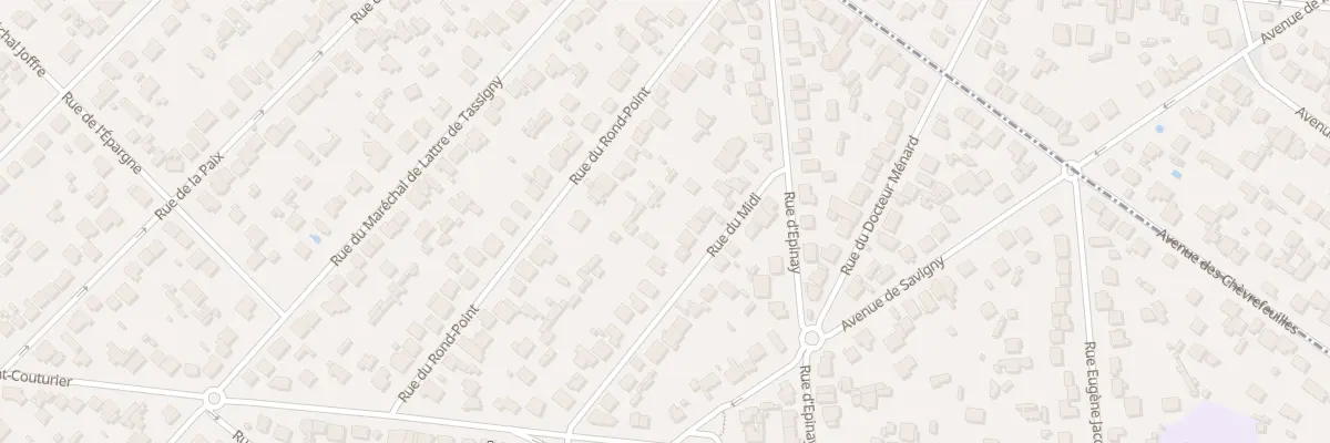 Plan du 25 Rue du Midi à Sainte-Geneviève-des-Bois