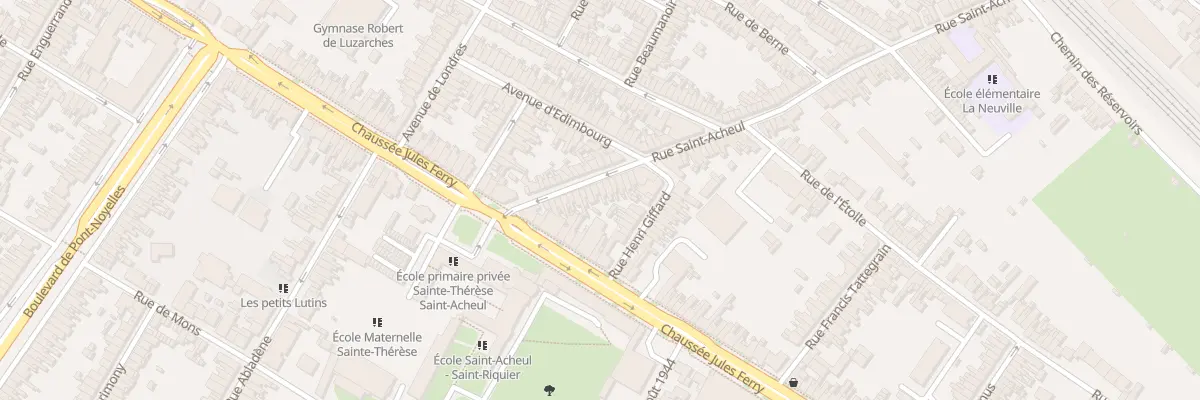 Plan du 18 Rue Saint-Acheul à Amiens