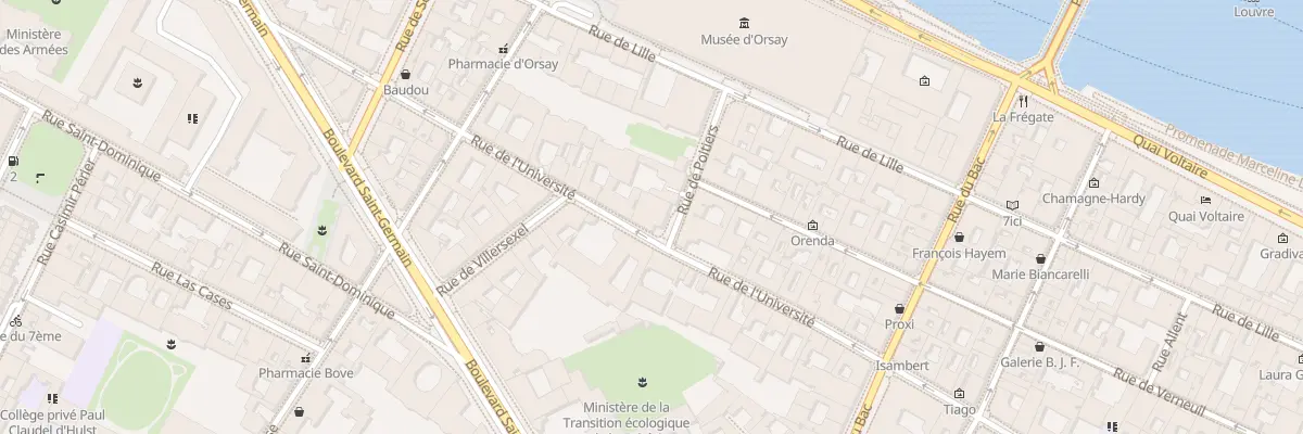 Plan du 68 Rue de l’Université à Paris 7e Arrondissement