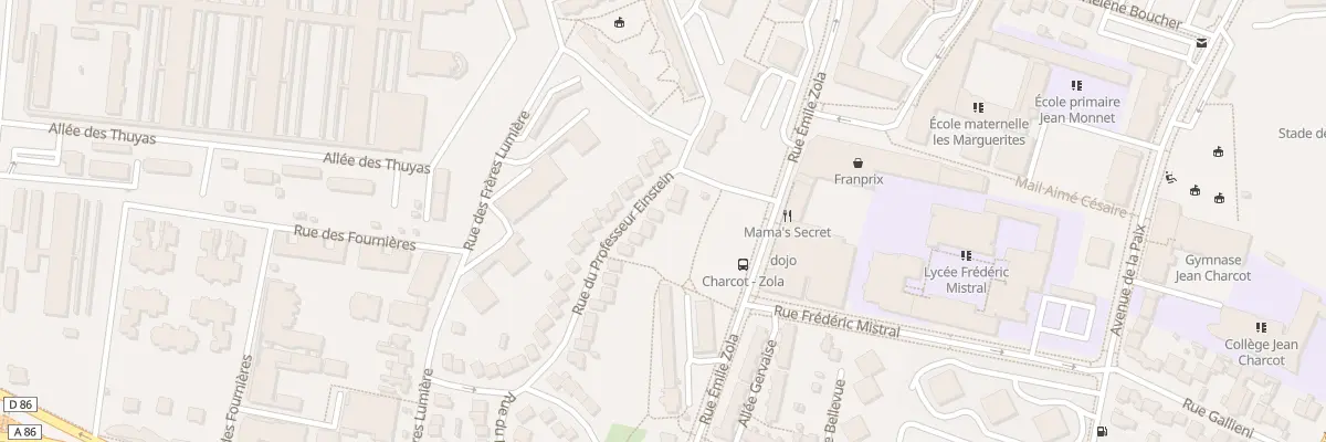 Plan du 50 Rue du Professeur Einstein à Fresnes