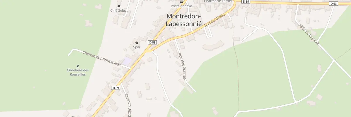 Plan du 12 Rue des Prairies à Montredon-Labessonnié