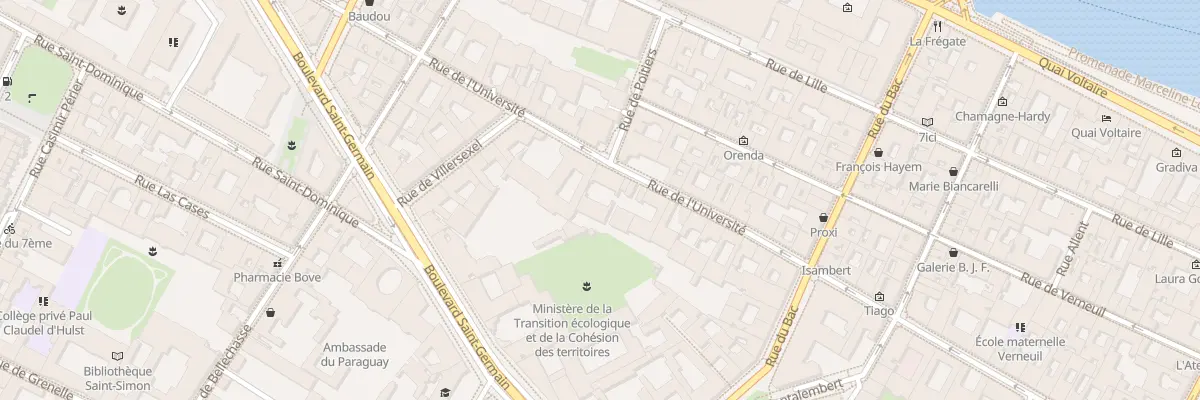 Plan du 47 Rue de l’Université à Paris 7e Arrondissement