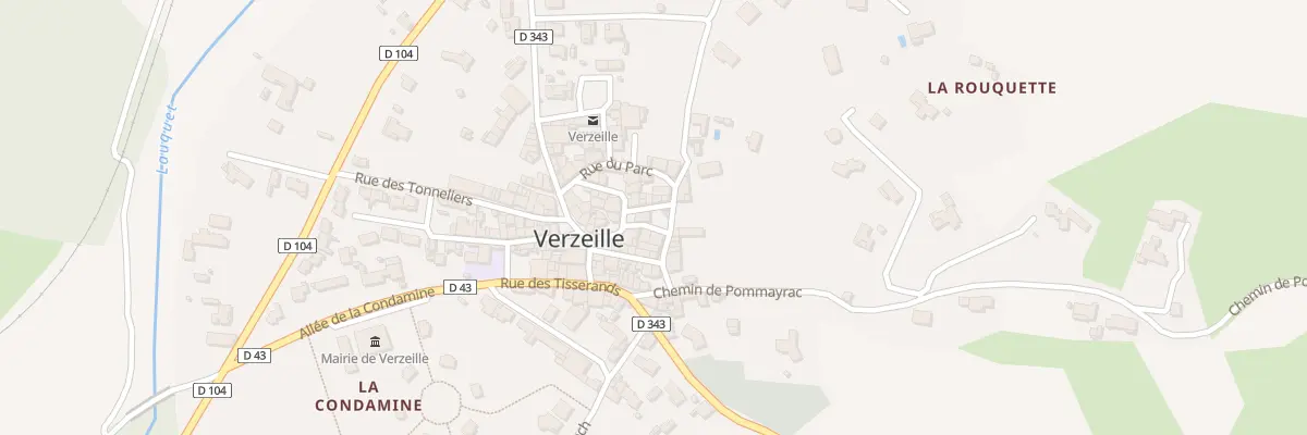Plan du 1 Rue de la Placette à Verzeille
