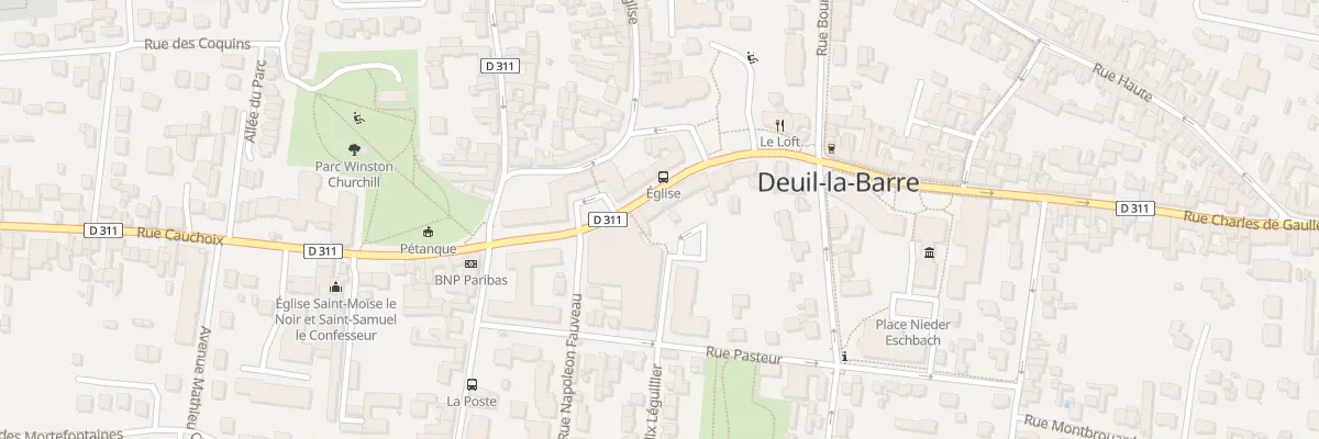 Plan du 8 Rue Charles de Gaulle à Deuil-la-Barre