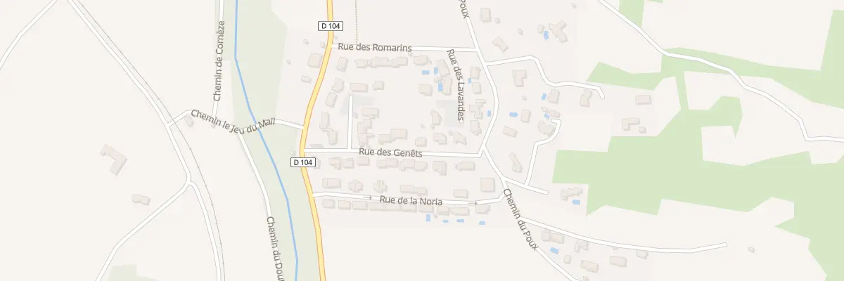 Plan du 5 Rue des Genets à Leuc