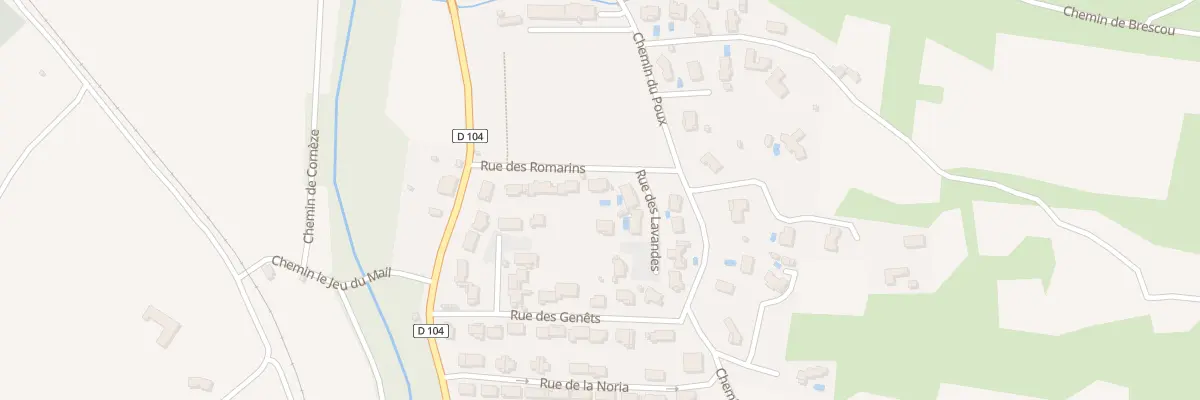 Plan du 5019 Rue des Romarins à Leuc