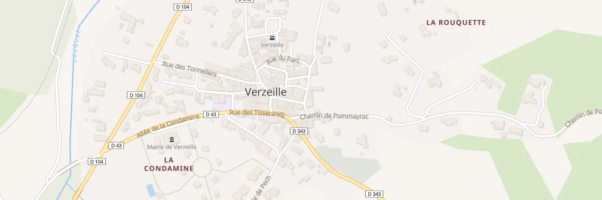 Plan du 5 Rue de la Place à Verzeille