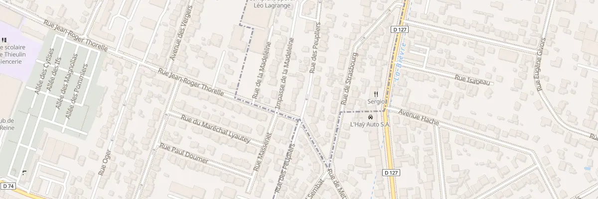 Plan du 22 Rue des Peupliers à Cachan