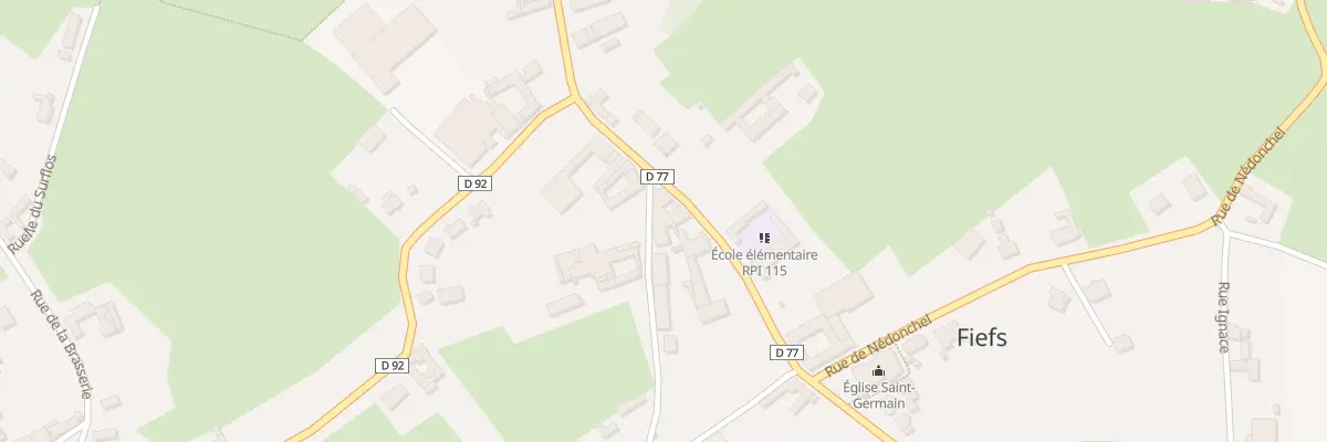 Plan du 1 Rue des Mahulins à Fiefs