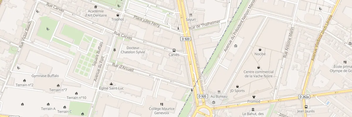 Plan du 3 Rue Carvès à Montrouge
