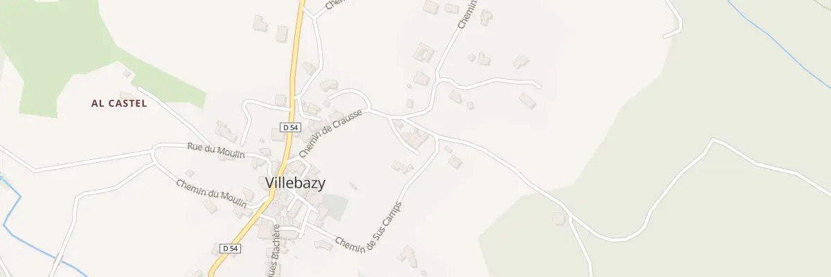Plan du 1 Rue de la Cité à Villebazy