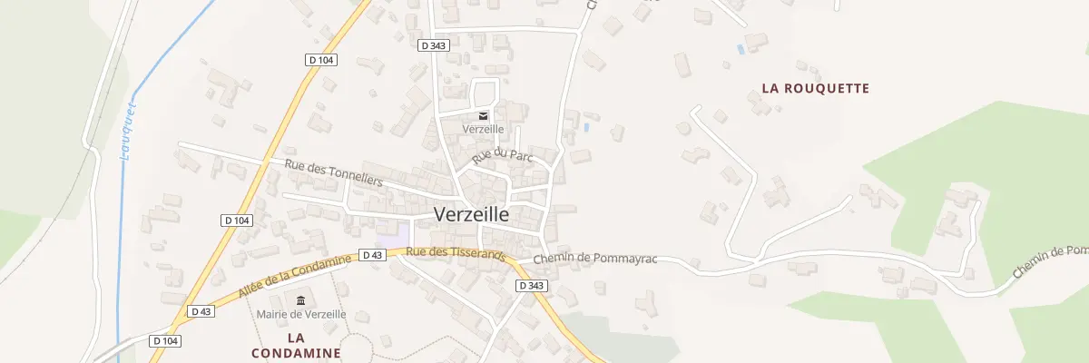 Plan du 9 Rue du Presbytère à Verzeille