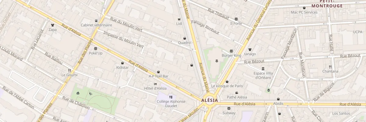 Plan du 222 Av du Maine à Paris 14e Arrondissement
