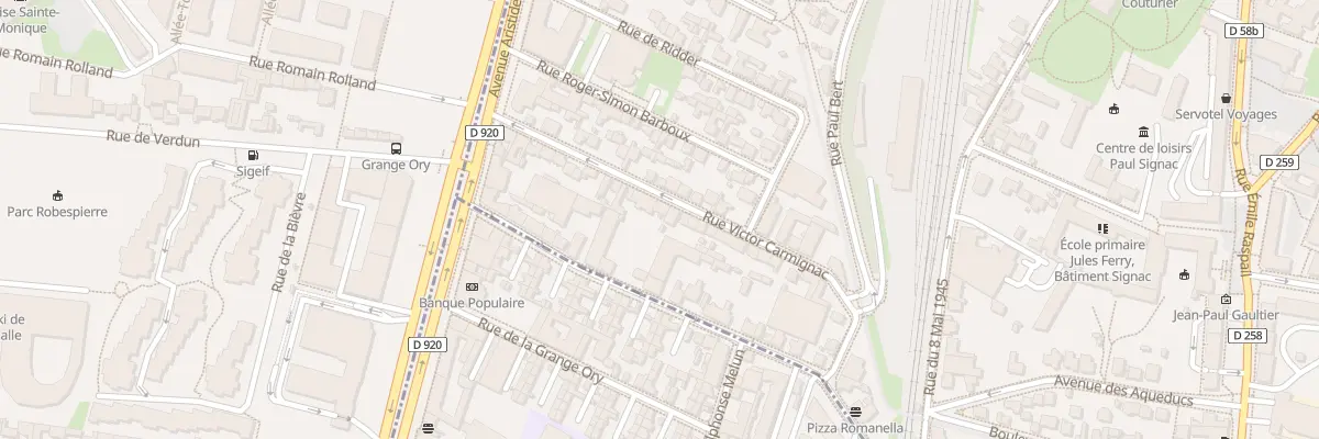 Plan du 23 Rue Victor Carmignac à Arcueil
