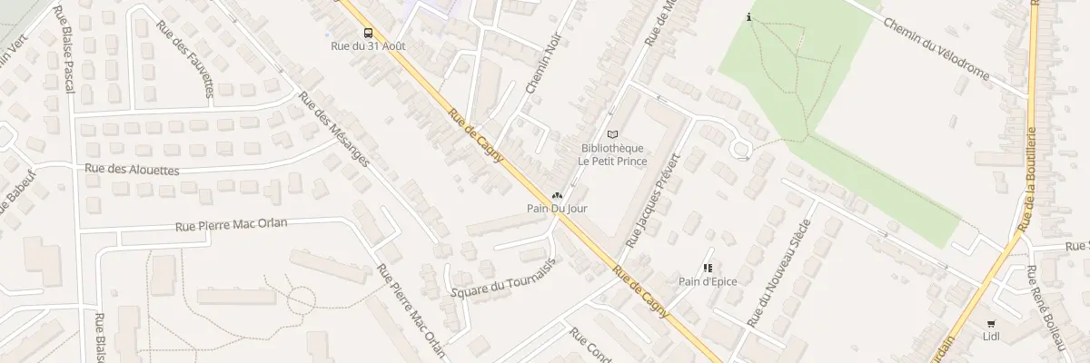 Plan du 395 Rue de Cagny à Amiens