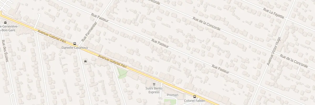 Plan du 92 Rue Pasteur à Sainte-Geneviève-des-Bois