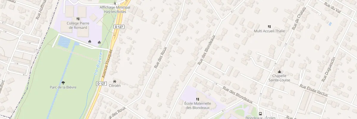 Plan du 33 Rue des Roux à L’Haÿ-les-Roses