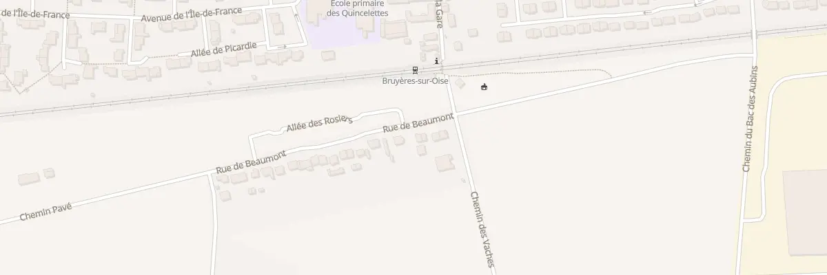 Plan du 2Q Rue de Beaumont à Bruyères-sur-Oise