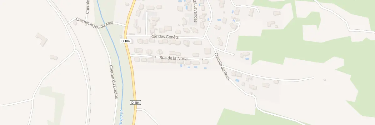 Plan du 9999 Les Fontanelles à Leuc