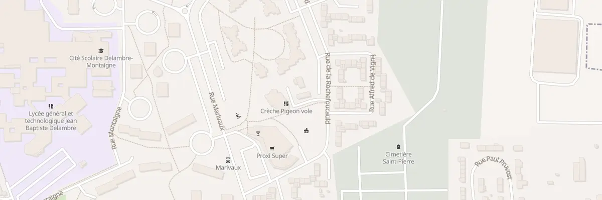 Plan du 7A Rue De la Rochefoucauld à Amiens