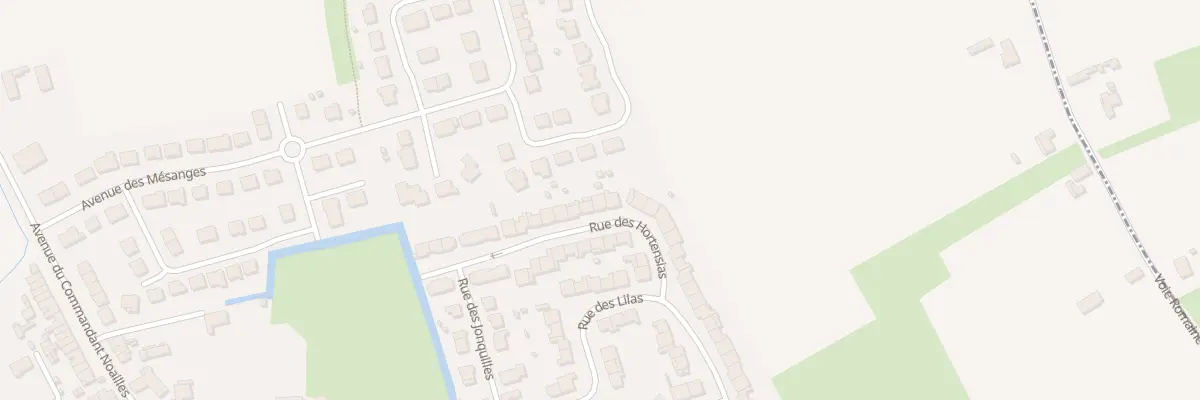 Plan du 16 Rue des Hortensias à Spycker