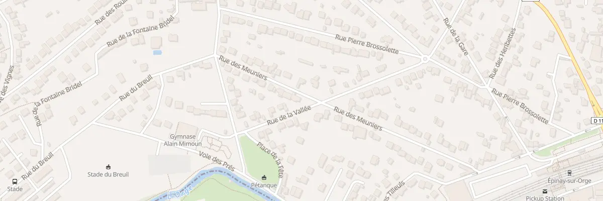 Plan du 25 Rue des Meuniers à Épinay-sur-Orge