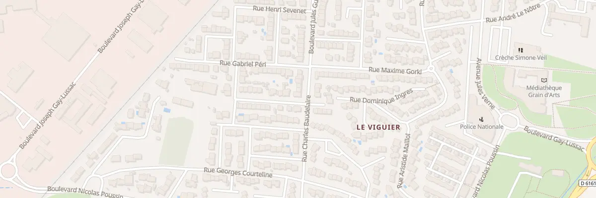 Plan du 12 Rue Baudelaire à Carcassonne