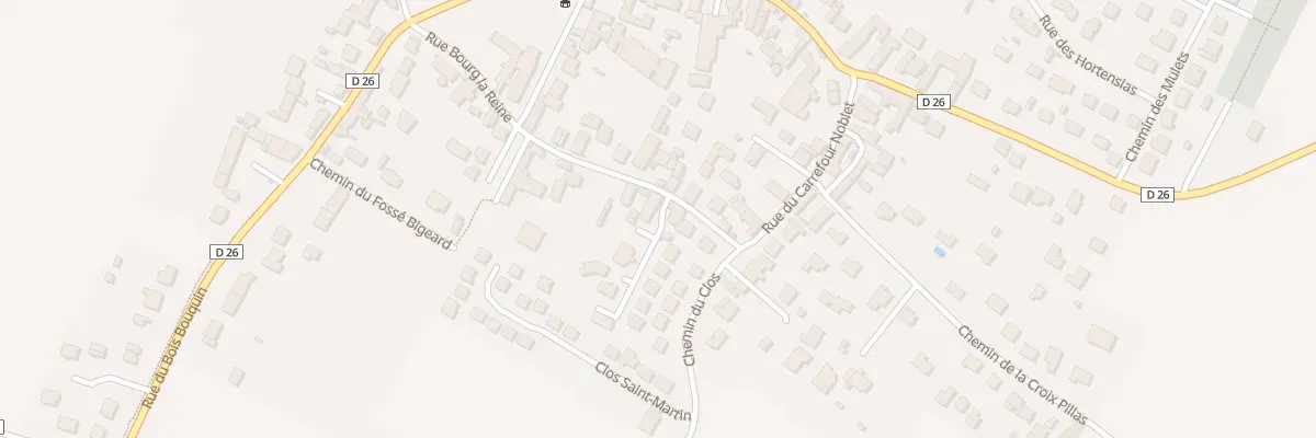 Plan du 10 Rue Bourg la Reine à Leudeville