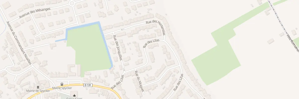 Plan du 22 Rue des Lilas à Spycker