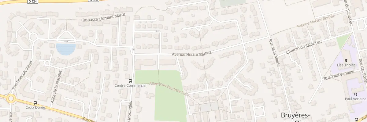 Plan du 1 All Paul Dukas à Bruyères-sur-Oise