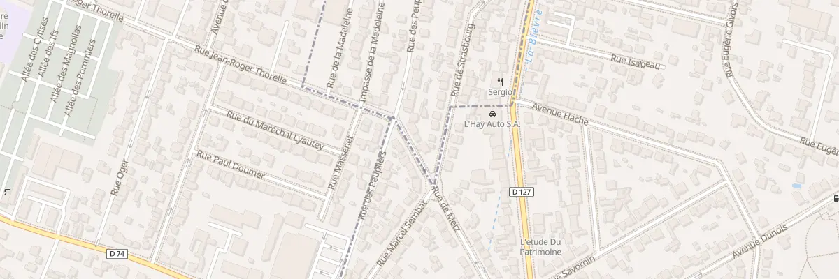 Plan du 48 Rue de Strasbourg à Cachan