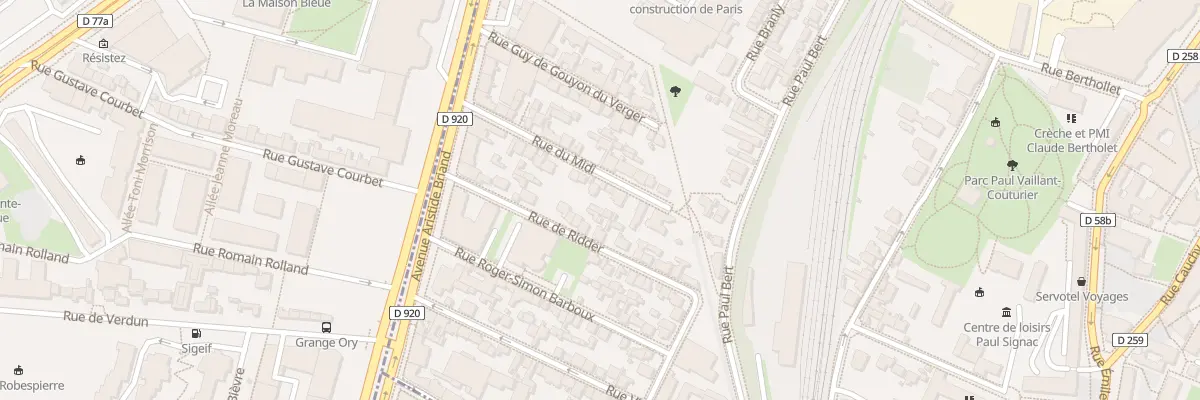 Plan du 22 Rue du Midi à Arcueil