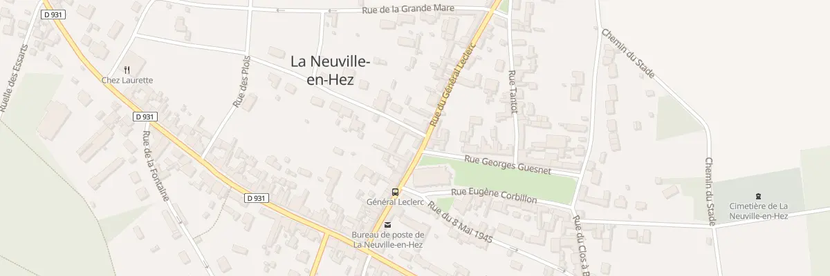 Plan du 19B Rue du Général Leclerc à La Neuville-en-Hez