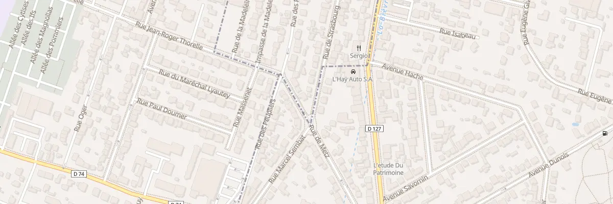 Plan du 50 Rue de Strasbourg à Cachan
