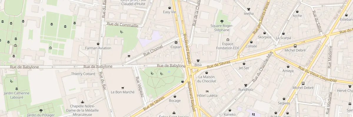 Plan du 46 Bd Raspail à Paris 7e Arrondissement