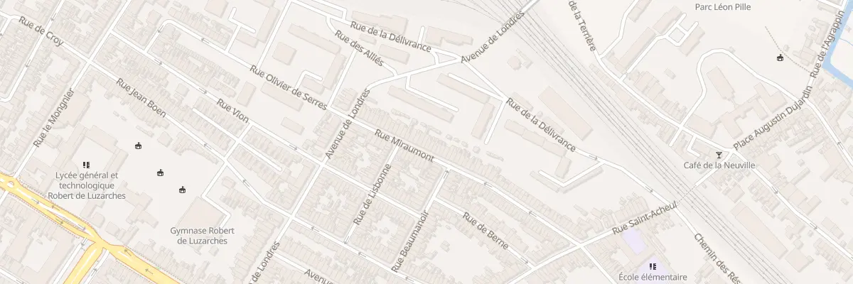 Plan du 86 Rue Miraumont à Amiens
