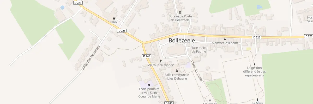Plan du 9 Gpl Grand Place à Bollezeele
