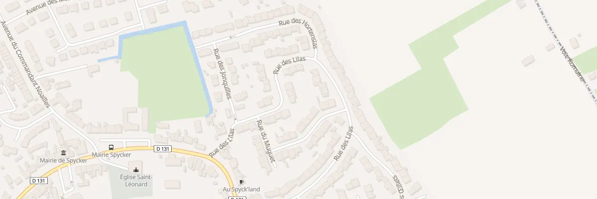 Plan du 16 Rue des Lilas à Spycker