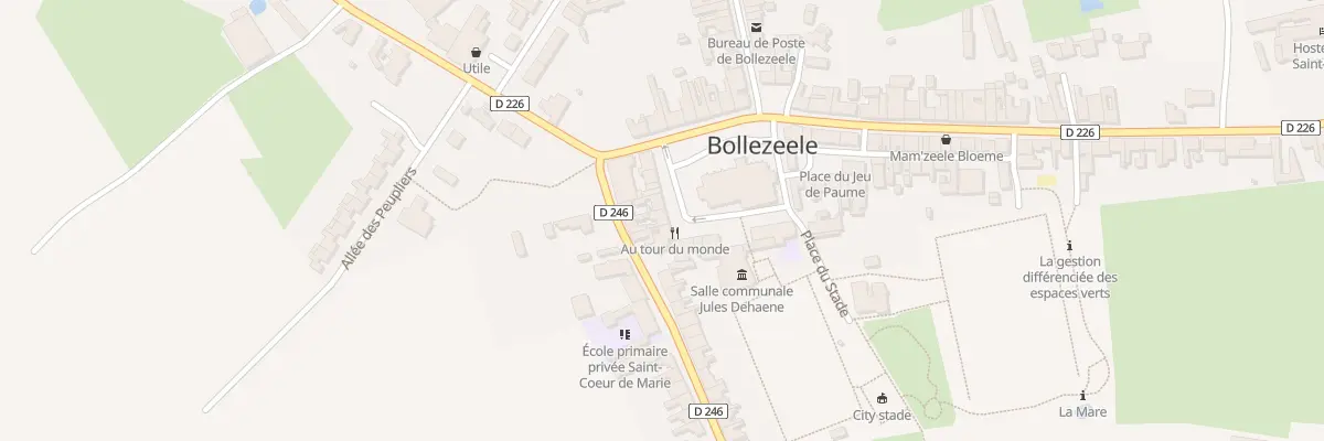 Plan du 7 Gpl Grand Place à Bollezeele