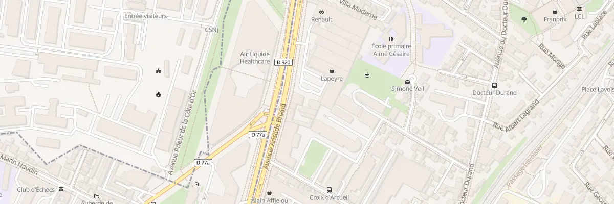 Plan du 59 Av Aristide Briand à Arcueil