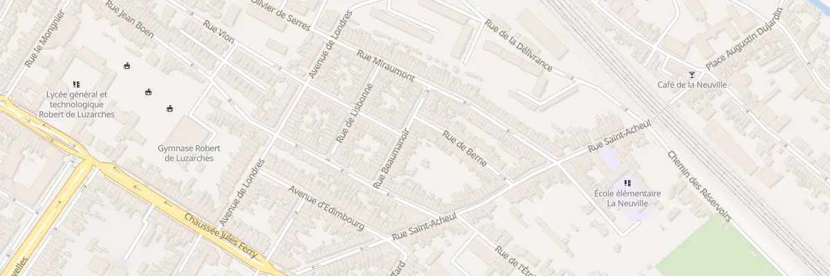 Plan du 26 Rue Beaumanoir à Amiens