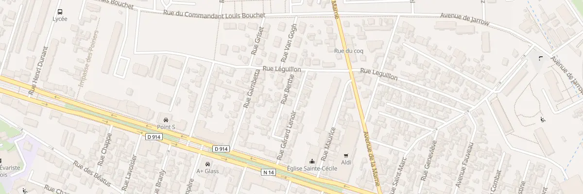 Plan du 13 Rue Gérard Lenoir à Épinay-sur-Seine